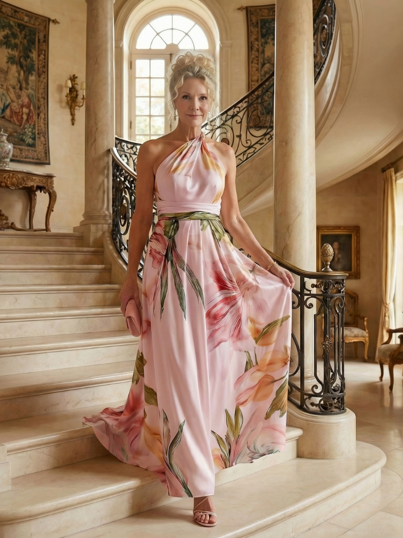 Emilia | Floral Print Maxi Dress