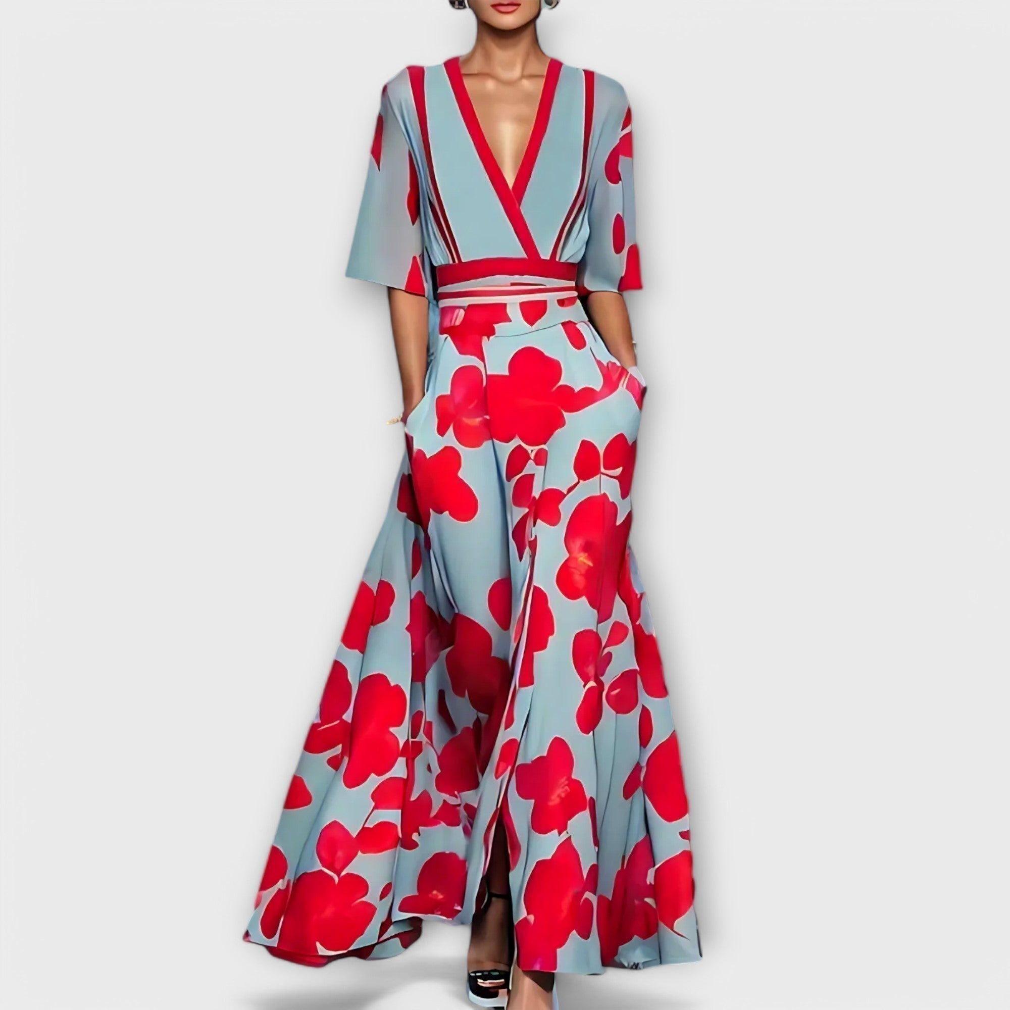 Eliz – Elegant Color Dress