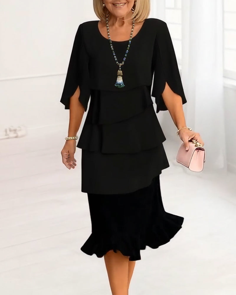Sophie – An elegant, casual dress with ruffles