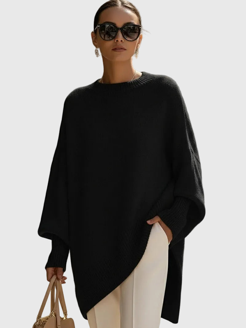 Kimia - Oversized Kötött Kerek Nyakú Pulóver