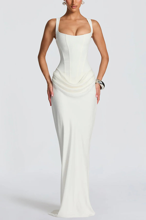 Adelina | Maxi dress with square neckline
