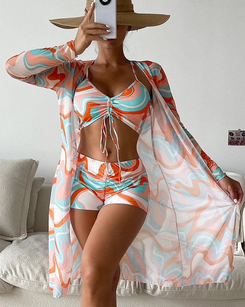Laluna® | 3-piece bikini set with print