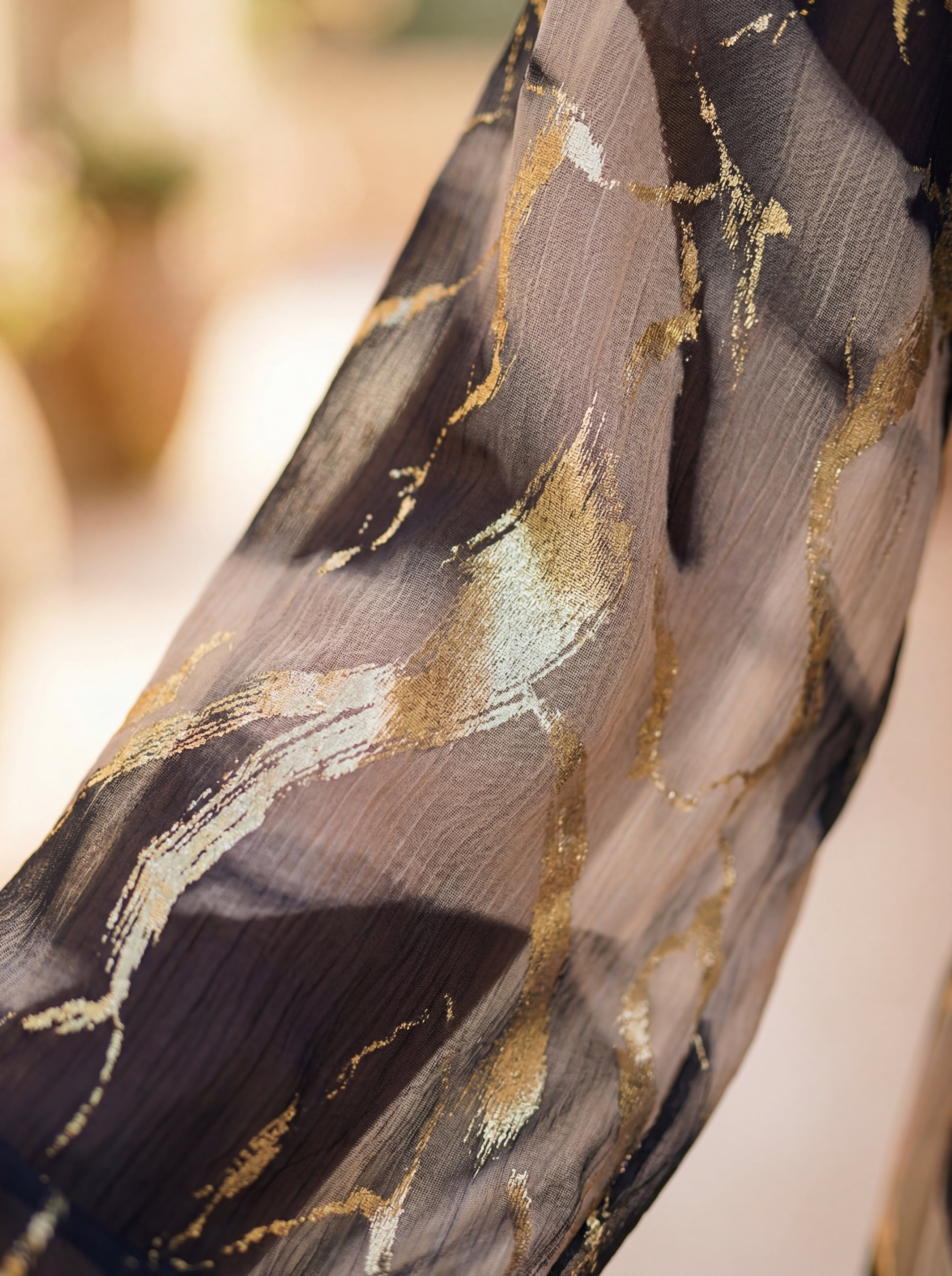 Veil with Dress Pattern