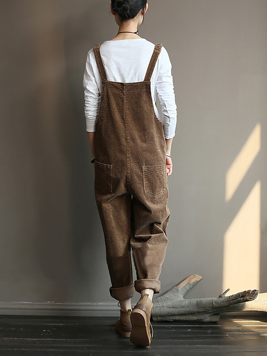Vintage Kordbársony Overall | Plus Size