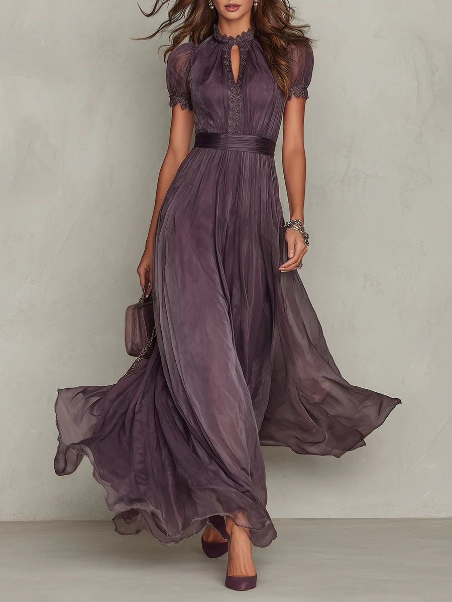 Flawia | ELEGANT DRESS WITH A VINTAGE TOUCH