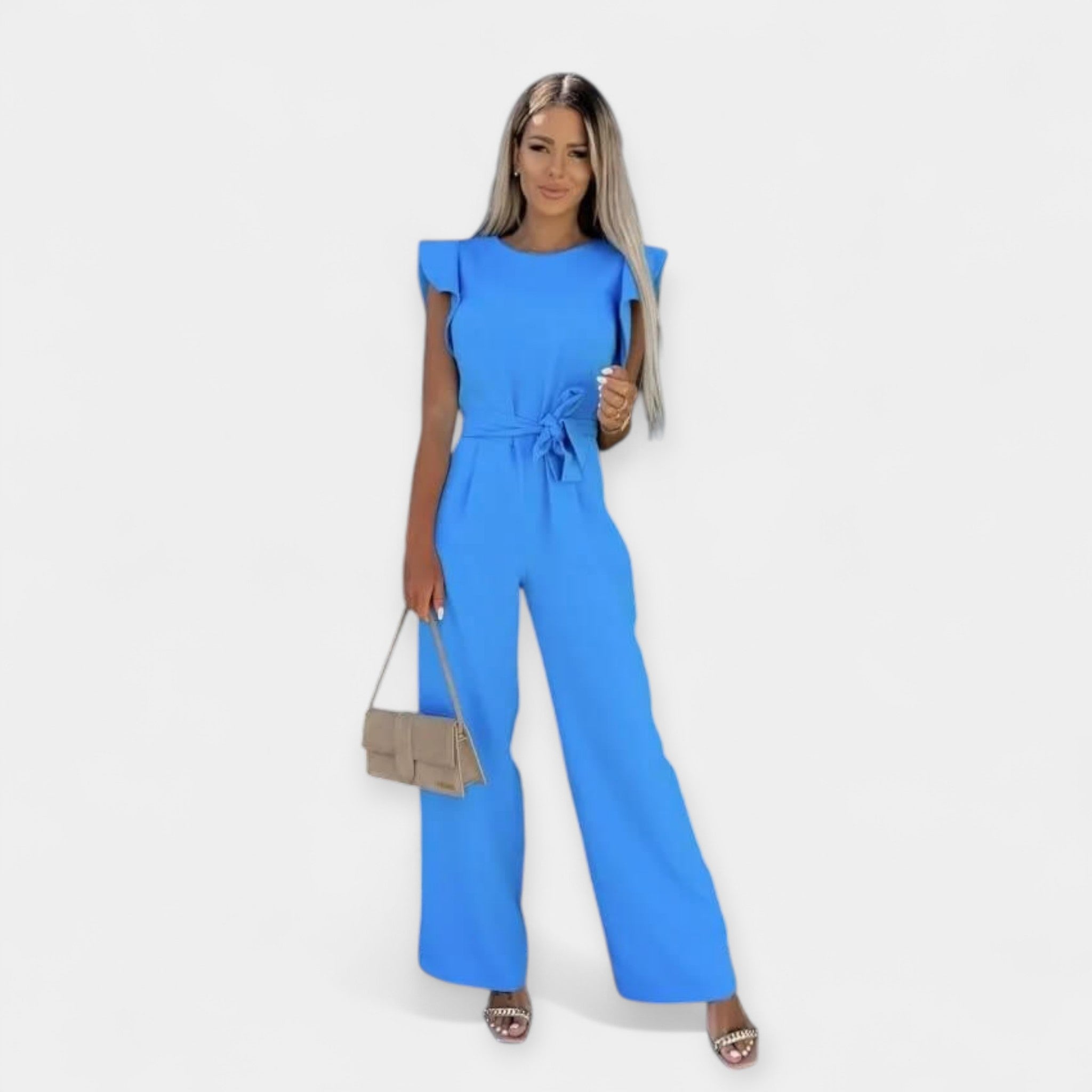 Women's jumpsuit with butterfly sleeves