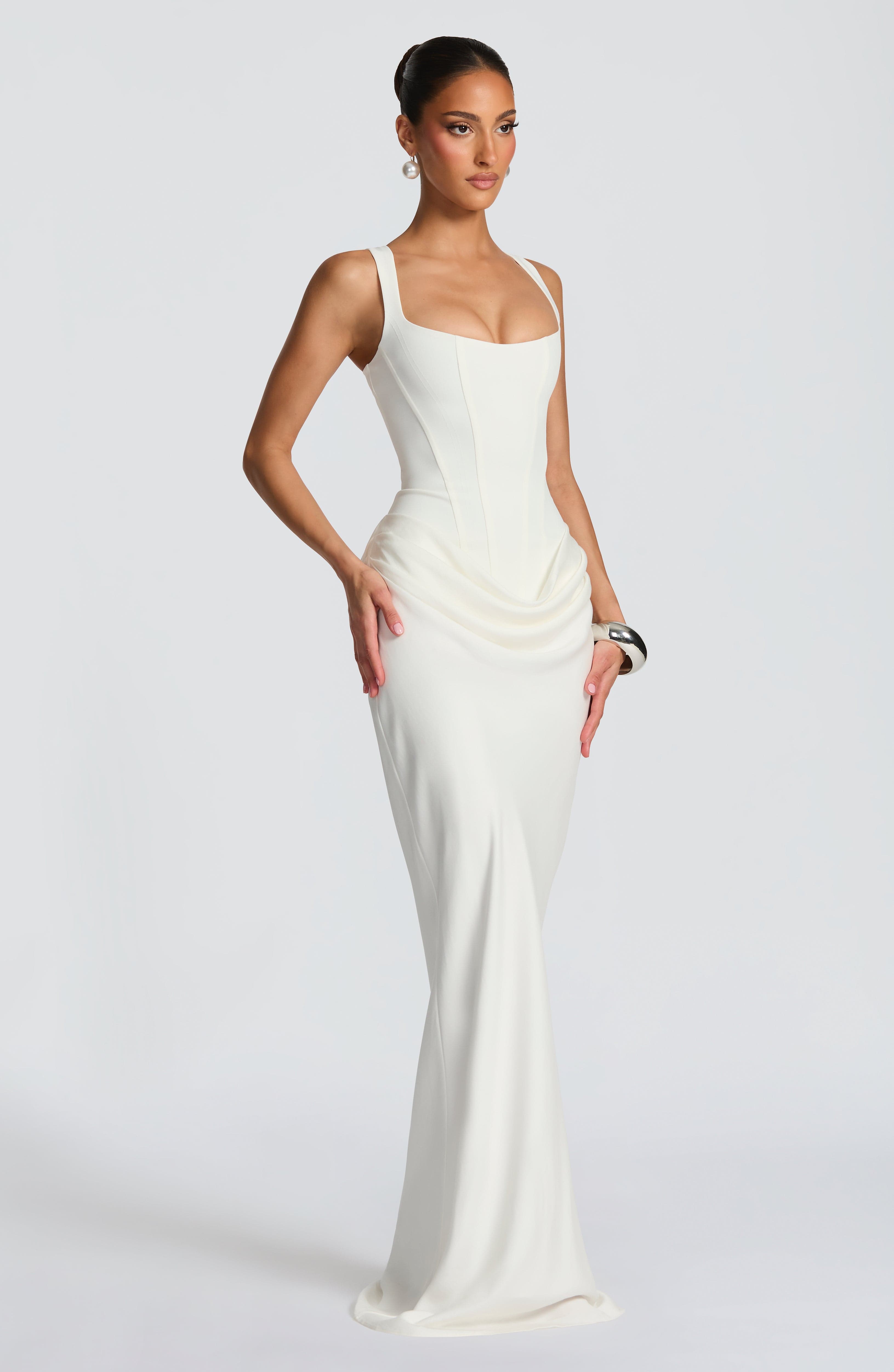 Adelina | Maxi dress with square neckline