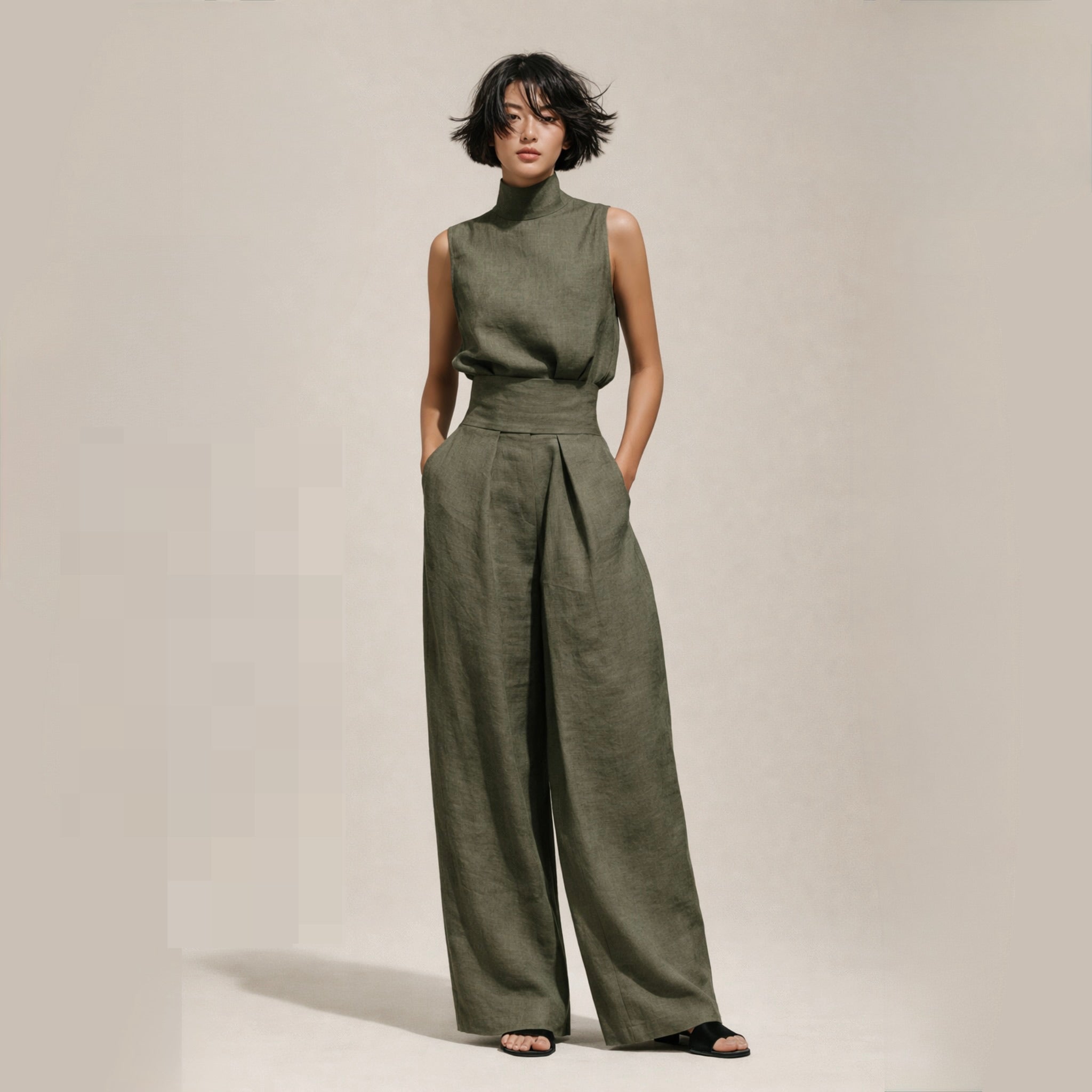 Elisa | Elegant High-Waisted Jumpsuit