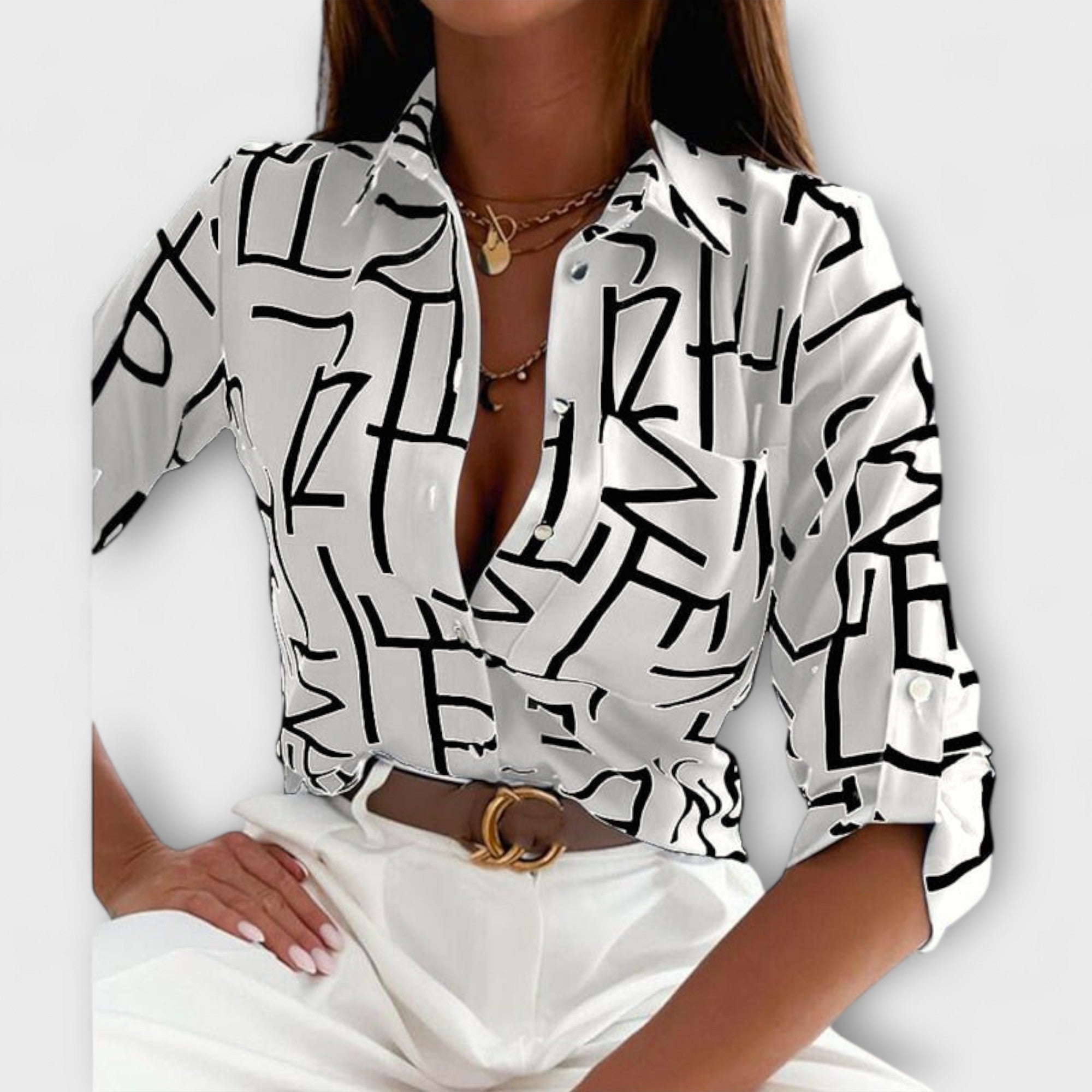 Classic collared blouse
