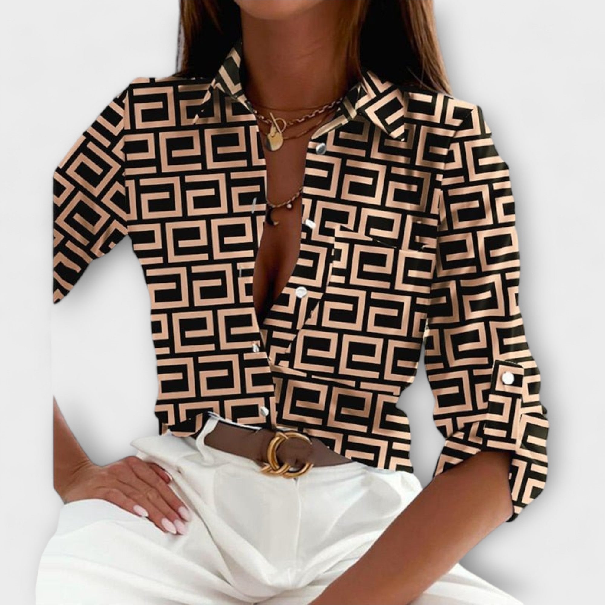 Classic collared blouse