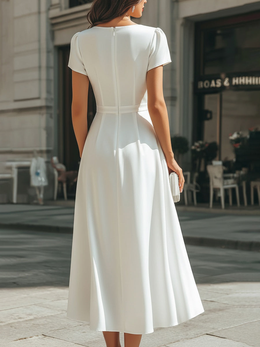 CELESTINA | Drapírozott midiruha