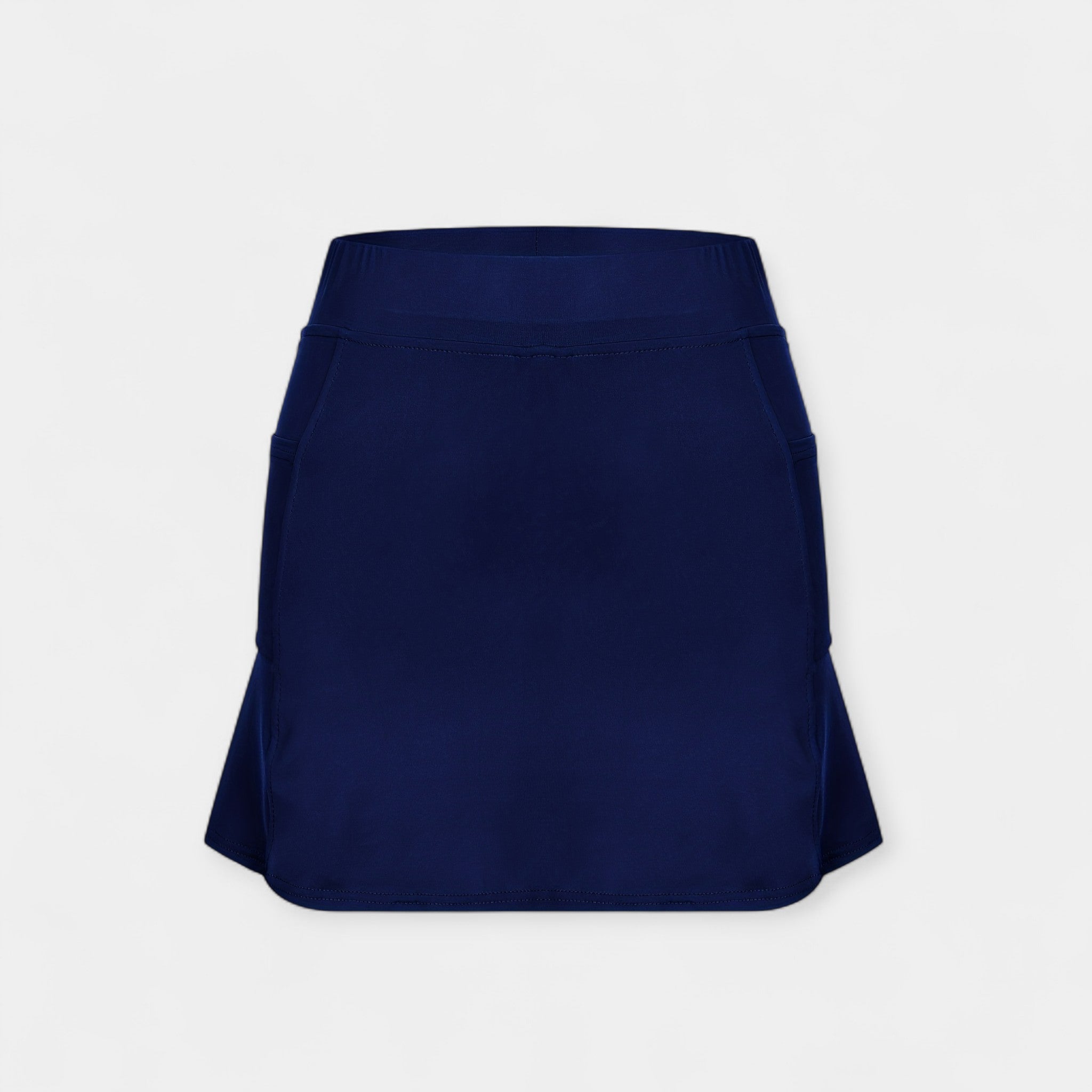 High waisted shorts with skirt