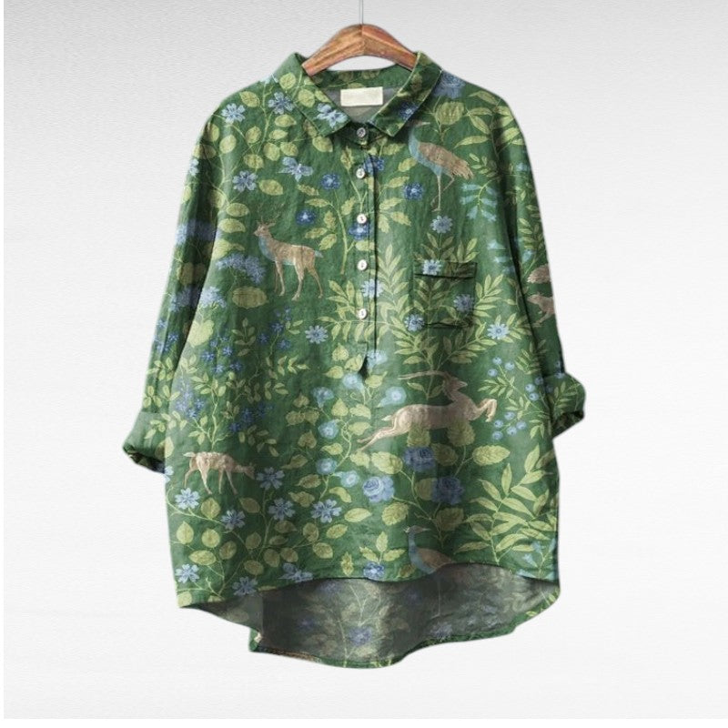 Cler | Elegant Summer Linen Blouse