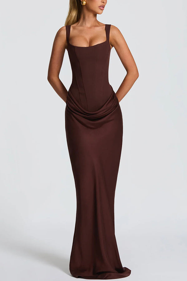 Adelina | Maxi dress with square neckline