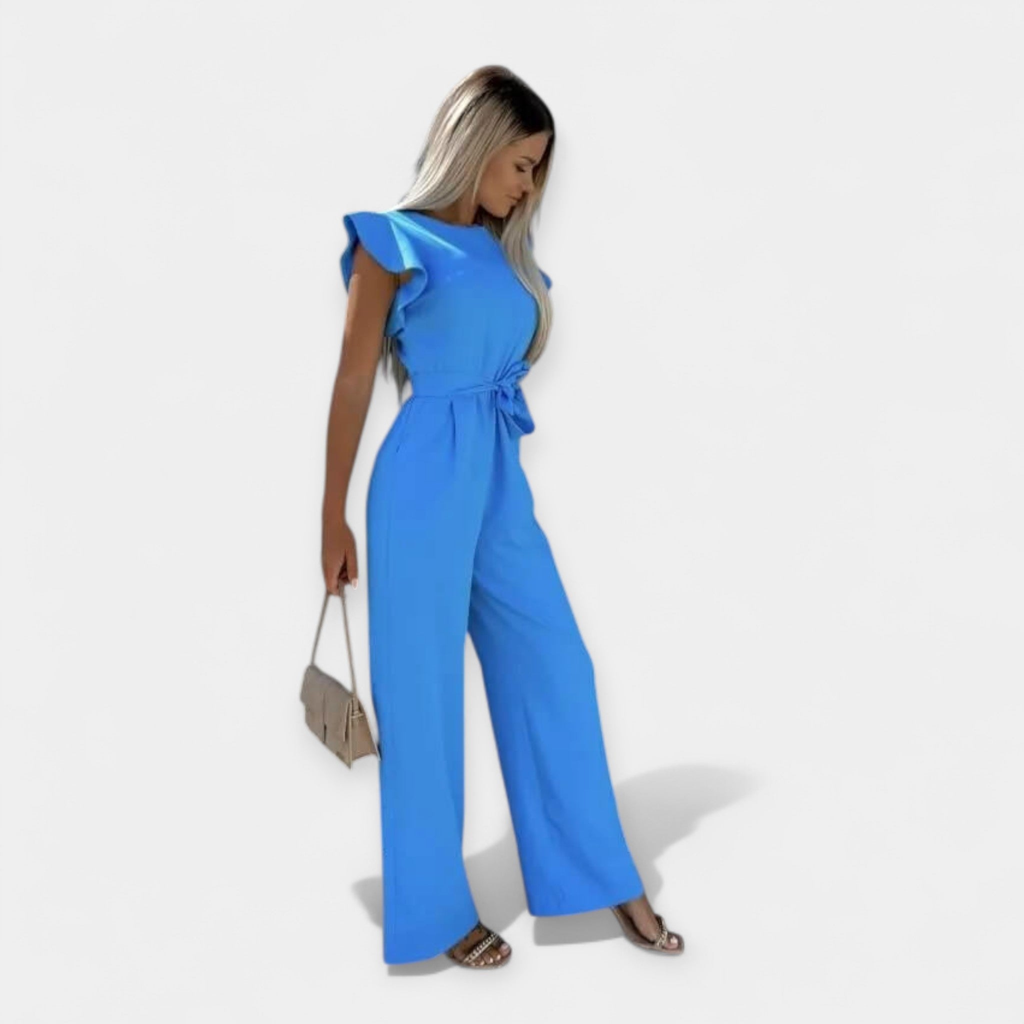 Women's jumpsuit with butterfly sleeves