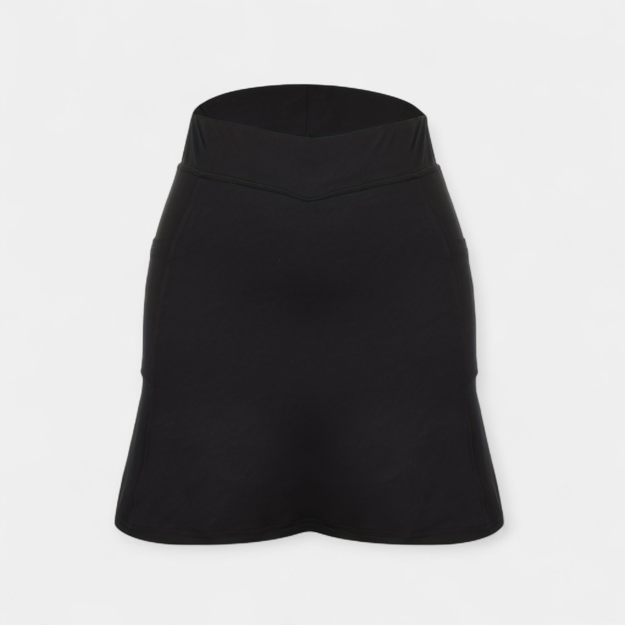 High waisted shorts with skirt
