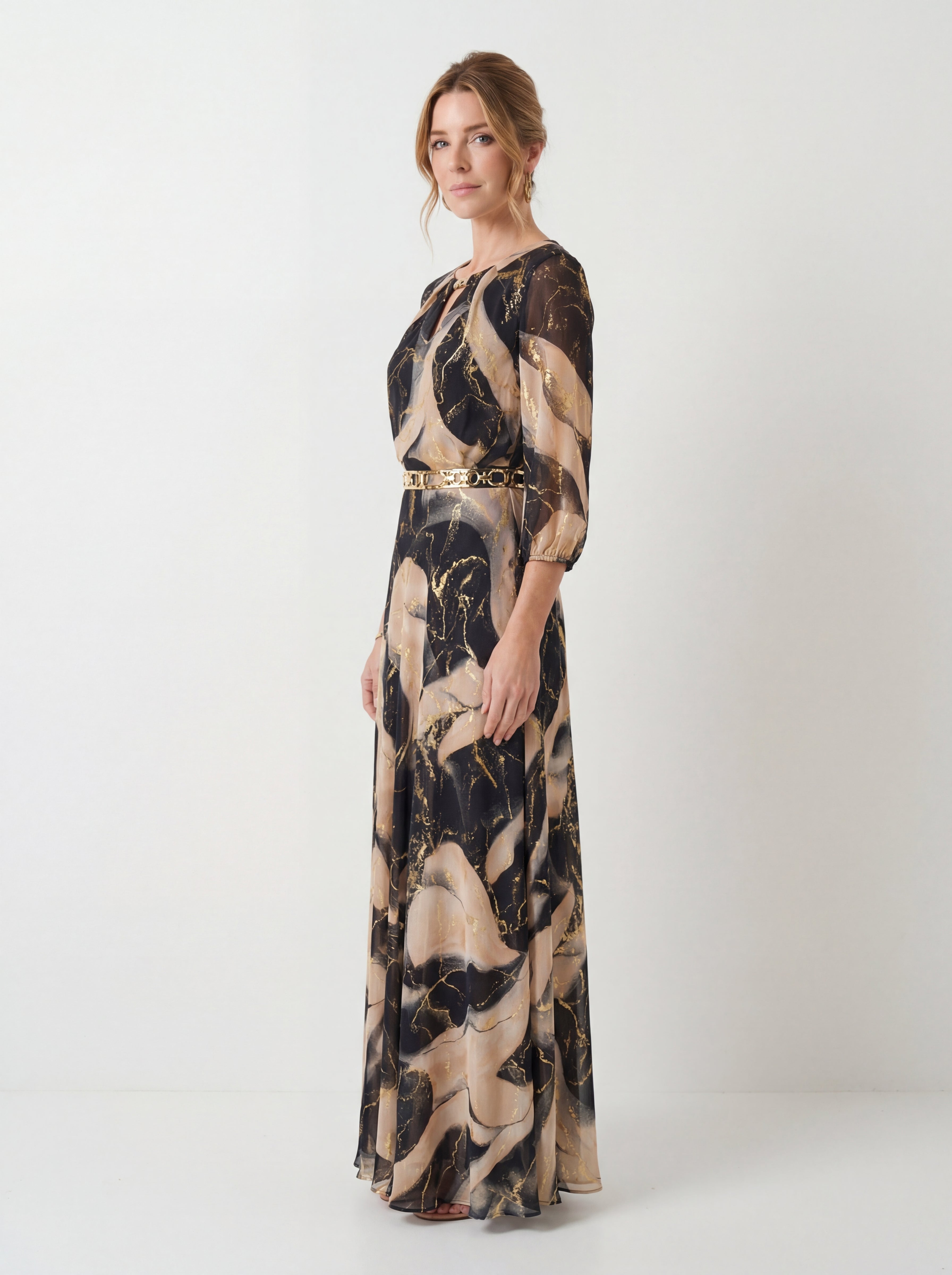 Veil with Dress Pattern