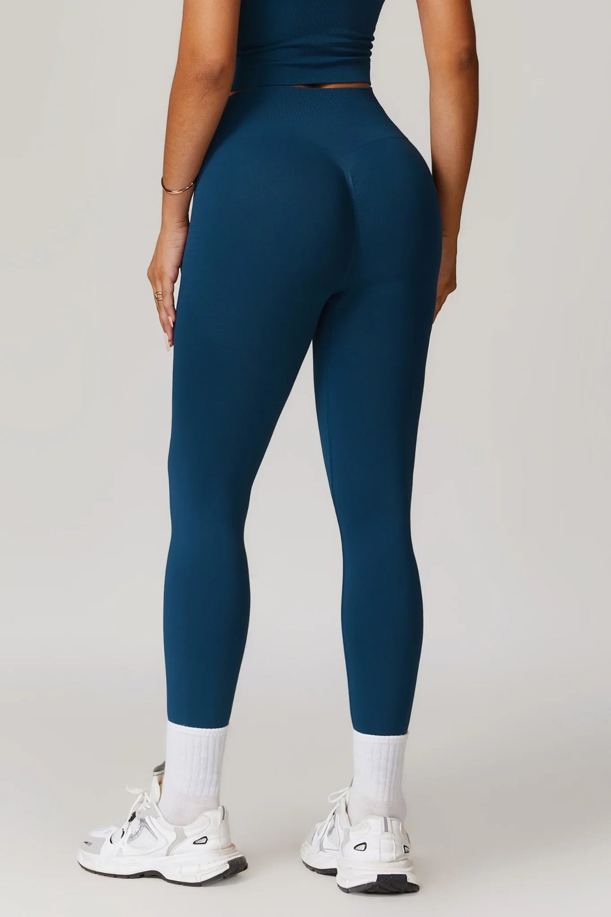 Chloe – Magas Derekú Leggings (Királykék)