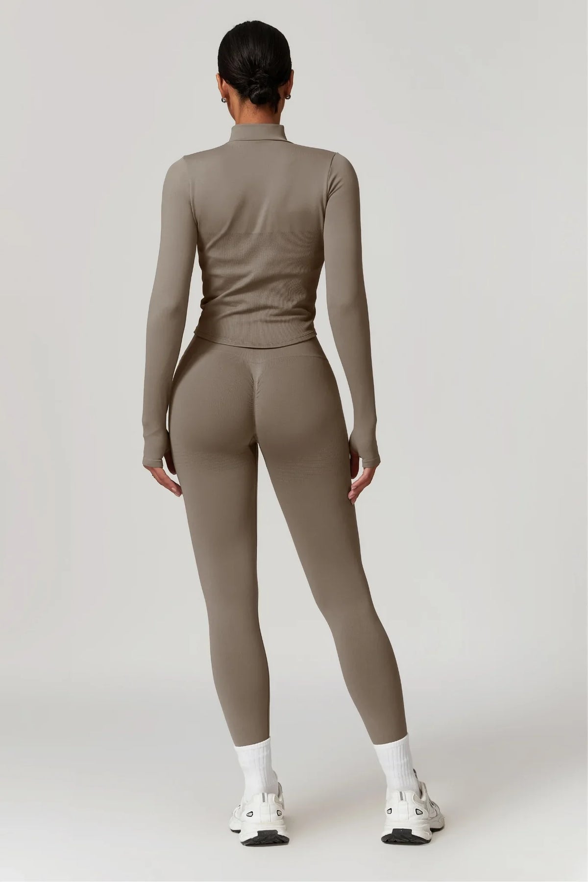 Chloe – Magas Derekú Leggings (Homok)