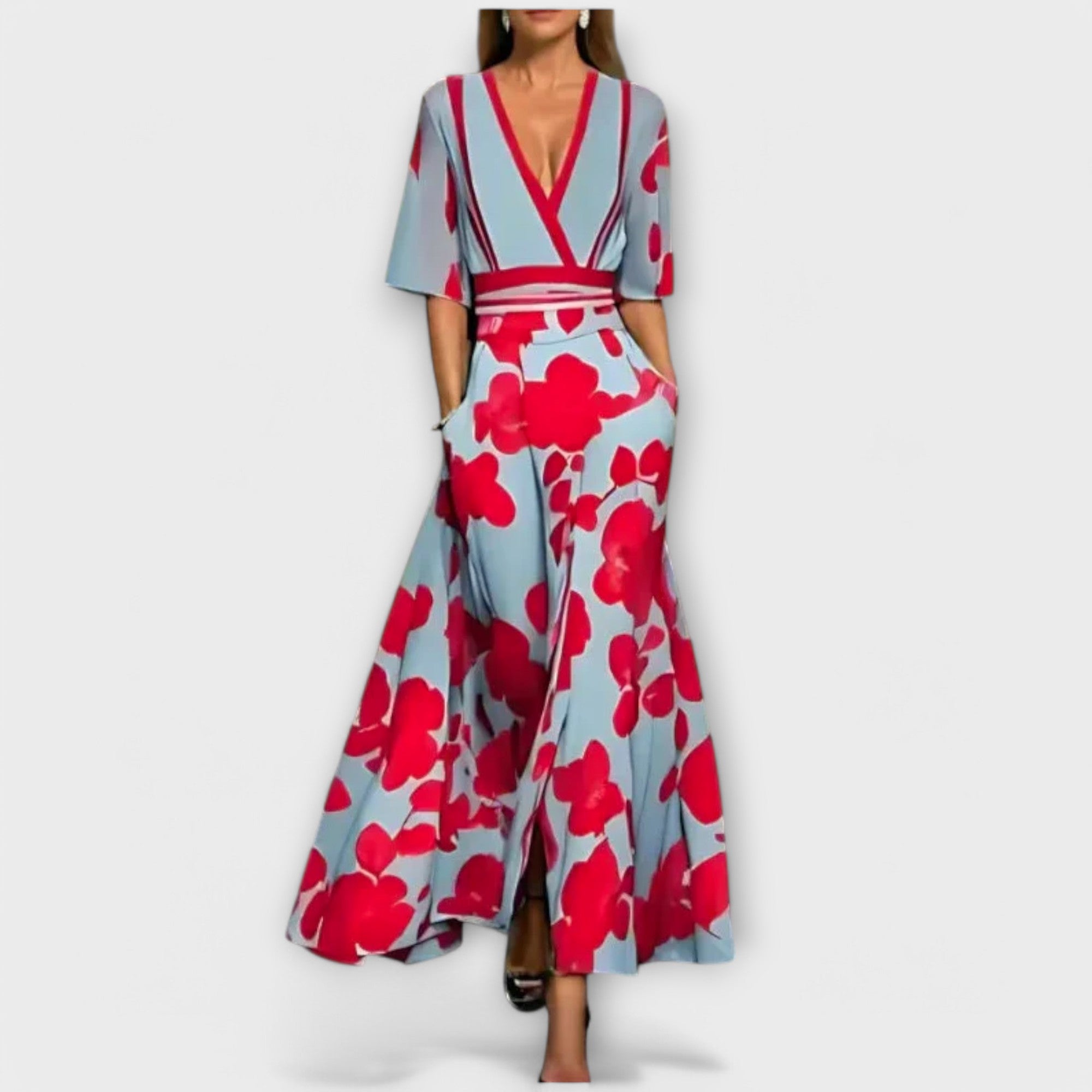 Eliz – Elegant Color Dress