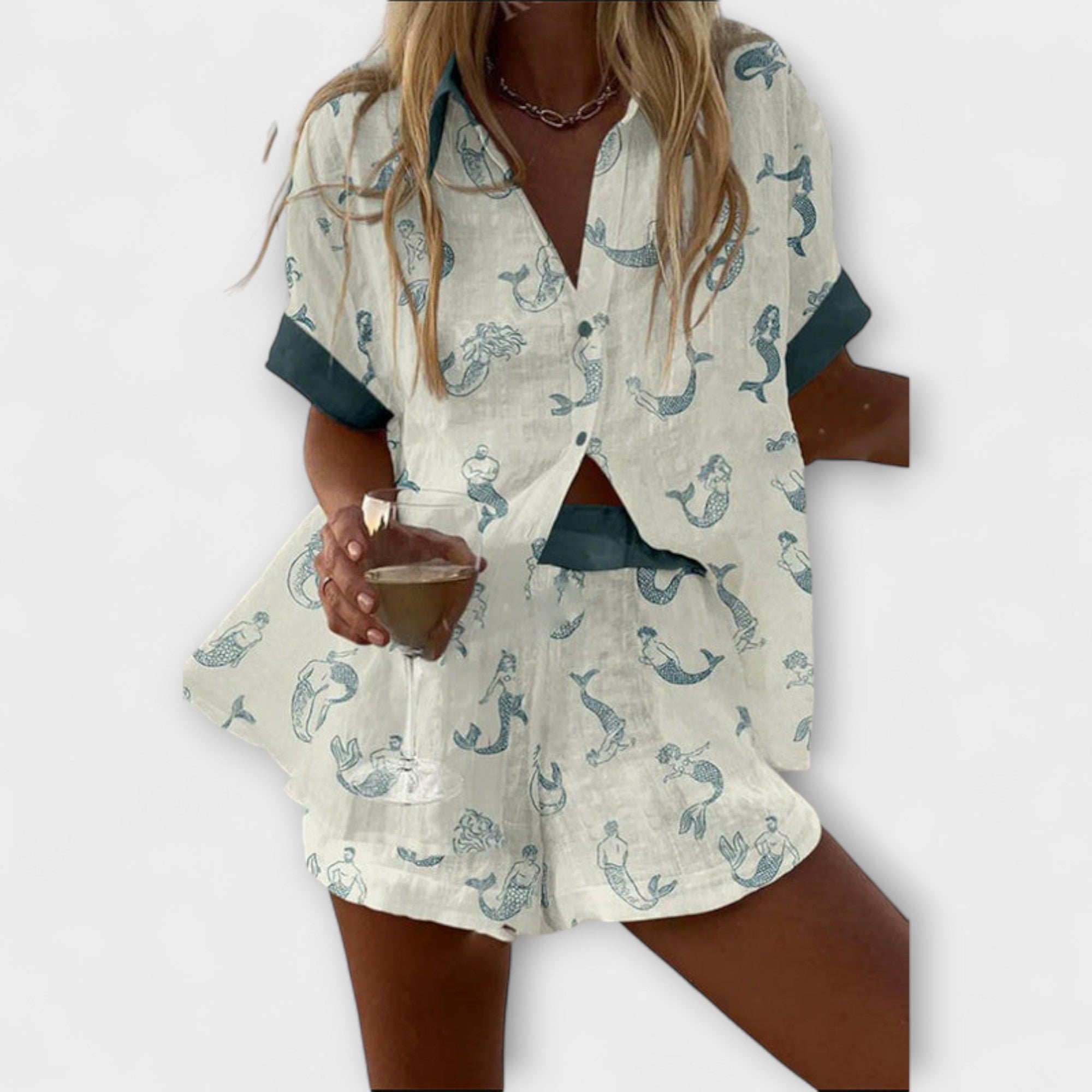 Jalira – Mermaid-patterned set