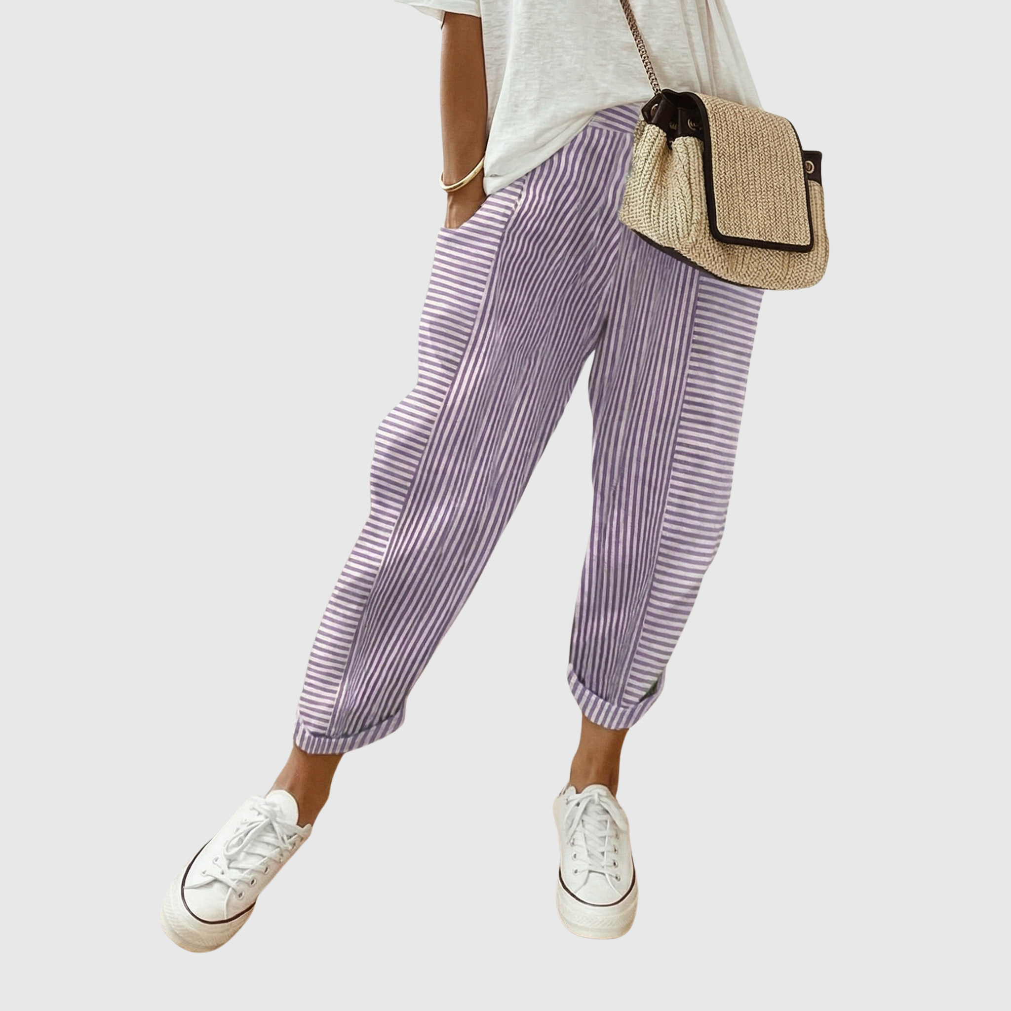 Réka - Women's Loose Fit Comfortable Trousers for Everyday Wear