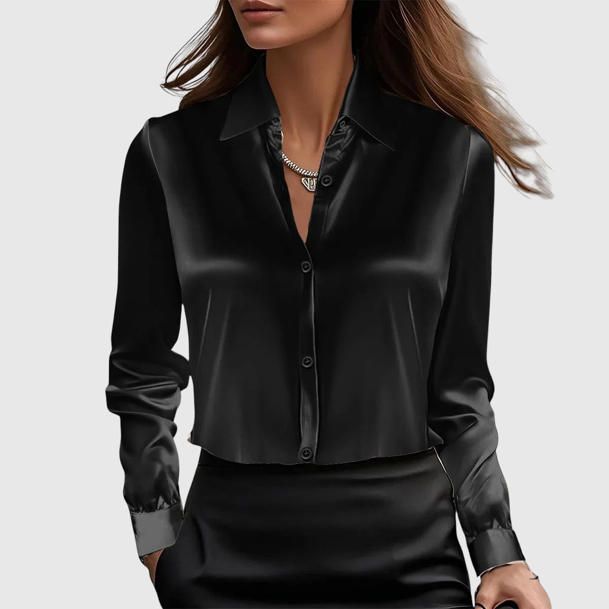 Lucia – elegant silk shirt