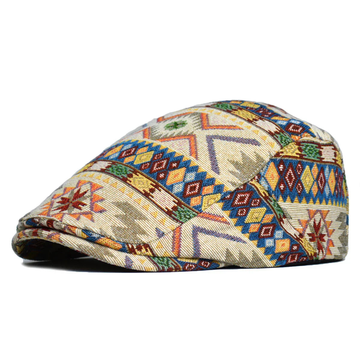 Reginald | Patterned Vintage Flat Cap