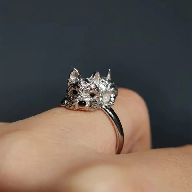 Retro style adjustable dog ring