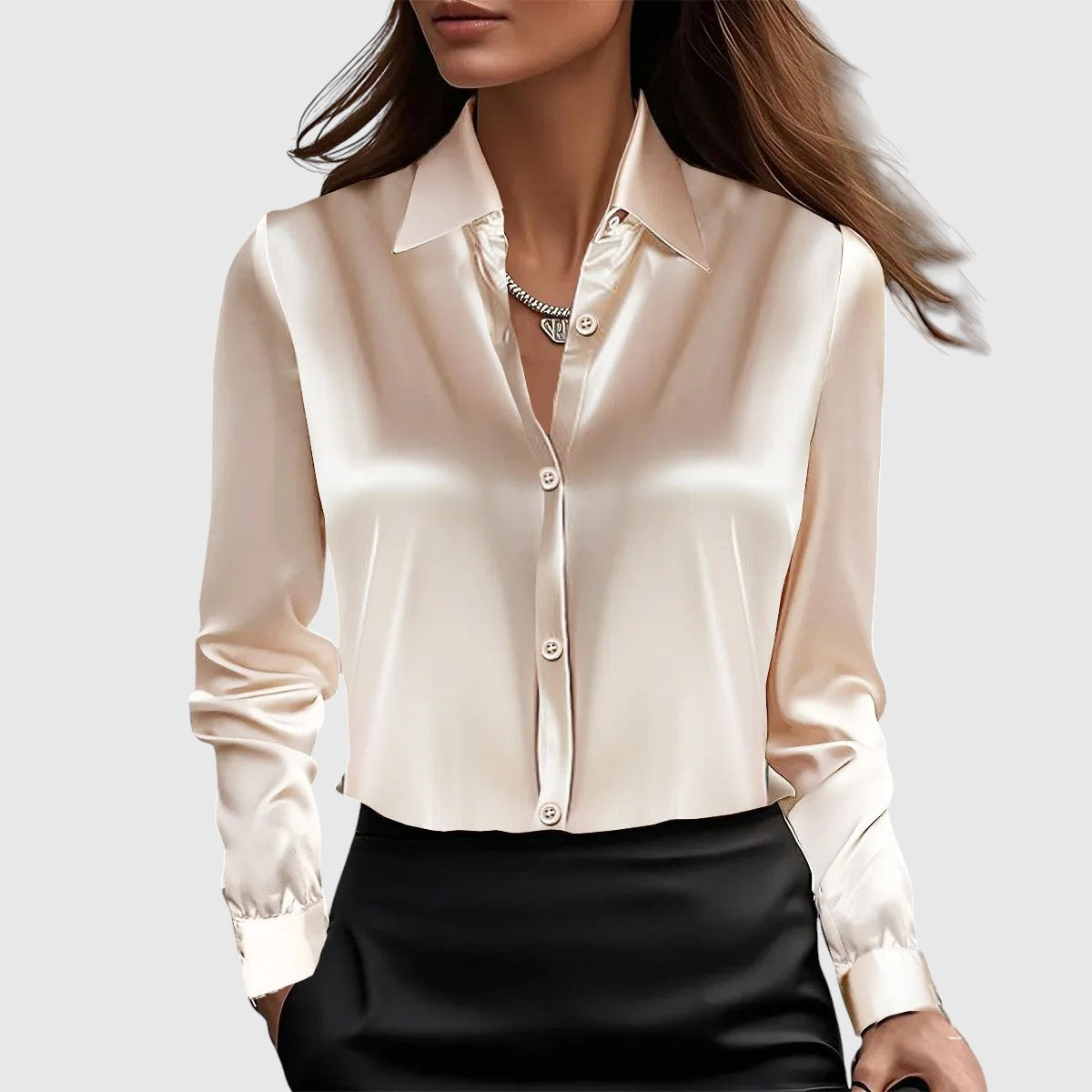 Lucia – elegant silk shirt