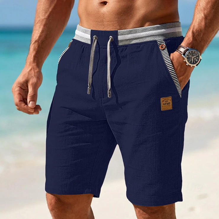 Van Elst Mode® | Heren Lichtgewicht Linnen Zomer Shorts (TIJDELIJK 1+1 GRATIS!)
