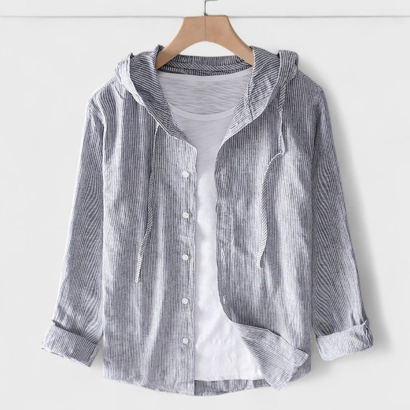 Alena - Lightweight hooded blouse