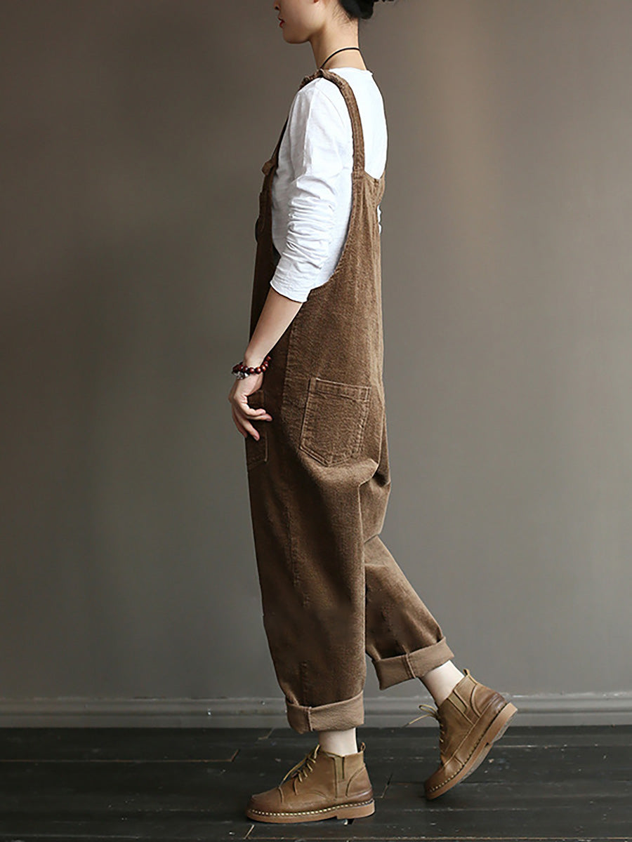 Vintage Kordbársony Overall | Plus Size