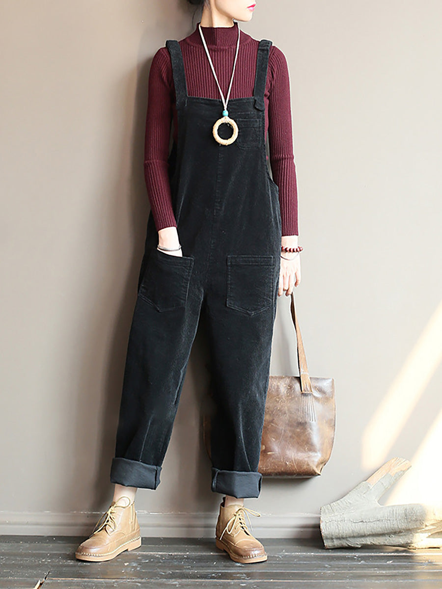 Vintage Kordbársony Overall | Plus Size