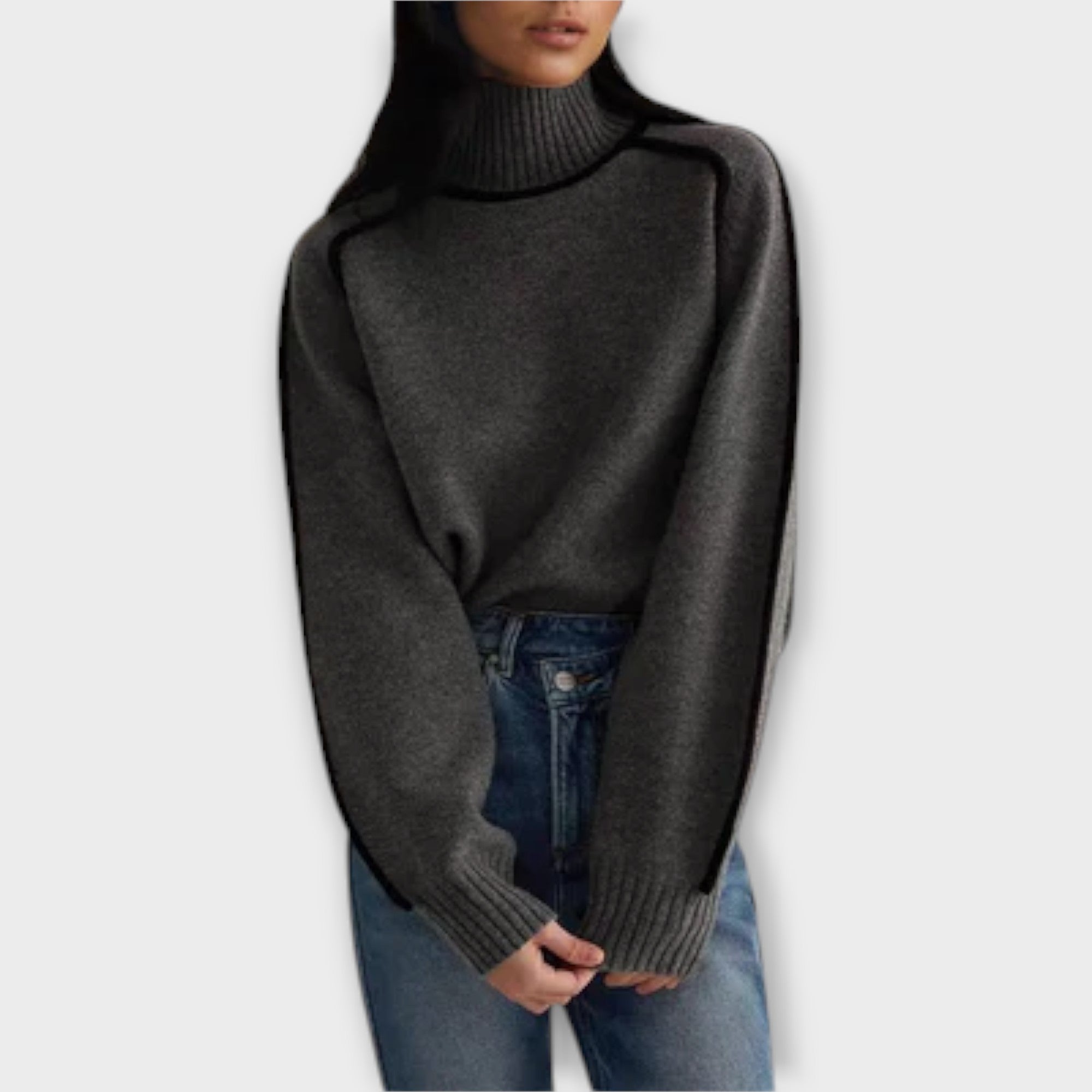 Dana - Soft and elegant sweater with a high collar