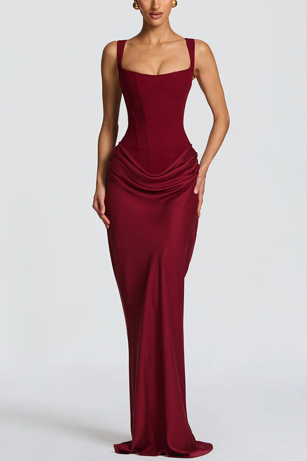 Adelina | Maxi dress with square neckline