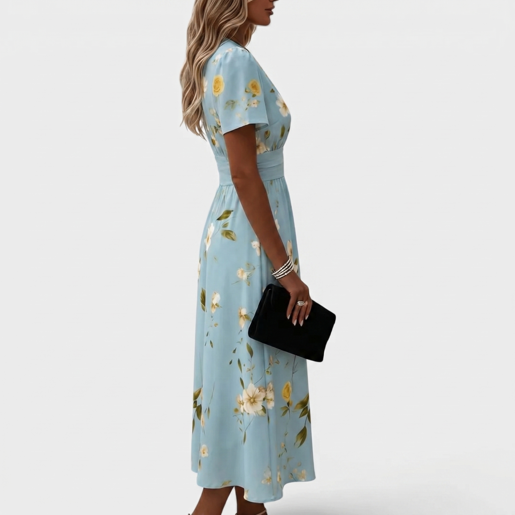 Dana | V-neck Elegant Midi Dress