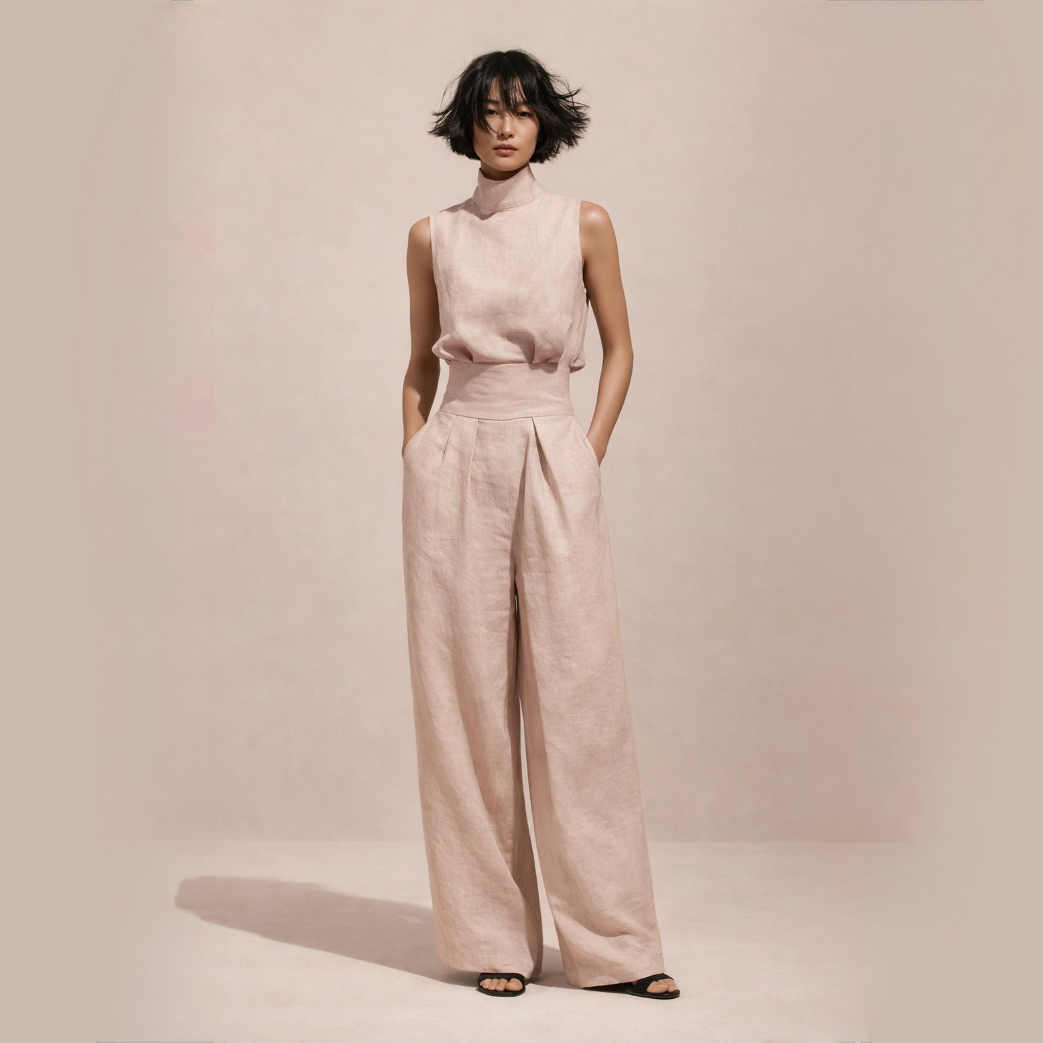 Elisa | Elegant High-Waisted Jumpsuit