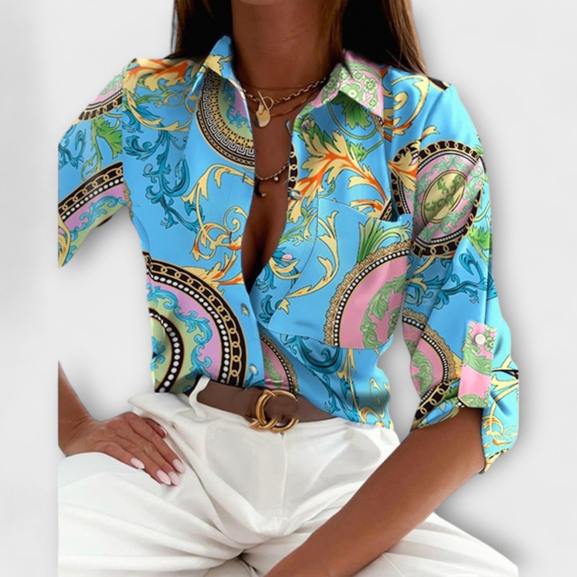 Classic collared blouse
